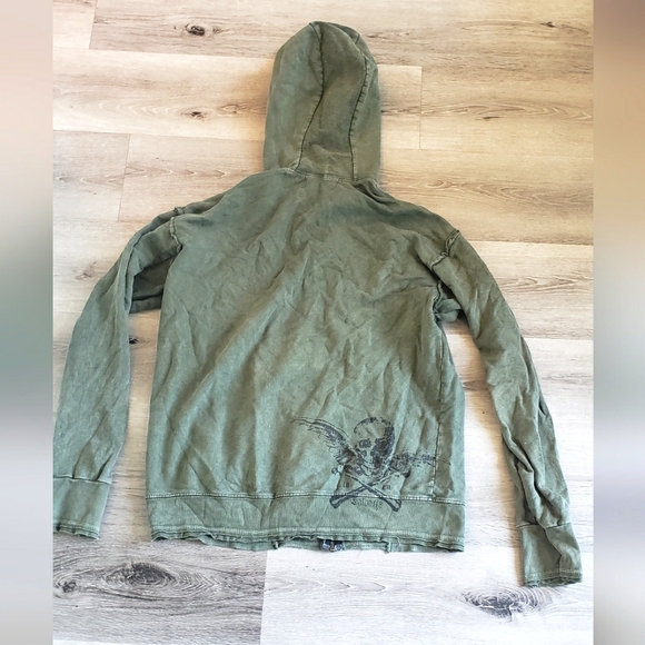 Salvage Hoodie sz Large Green Black Souls - Picture 4 of 6